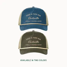 Navy and cream classic Food Hub trucker hat
