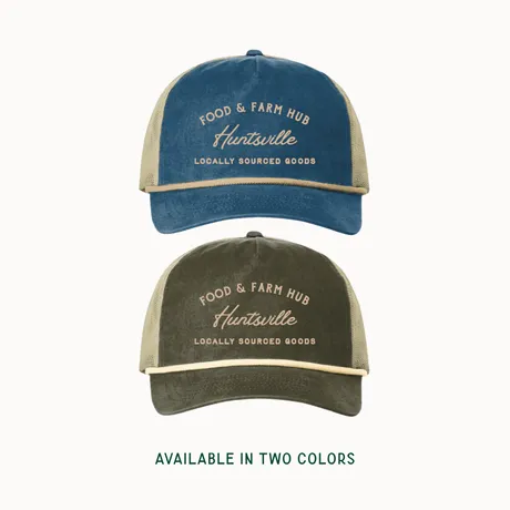 Navy and cream classic Food Hub trucker hat