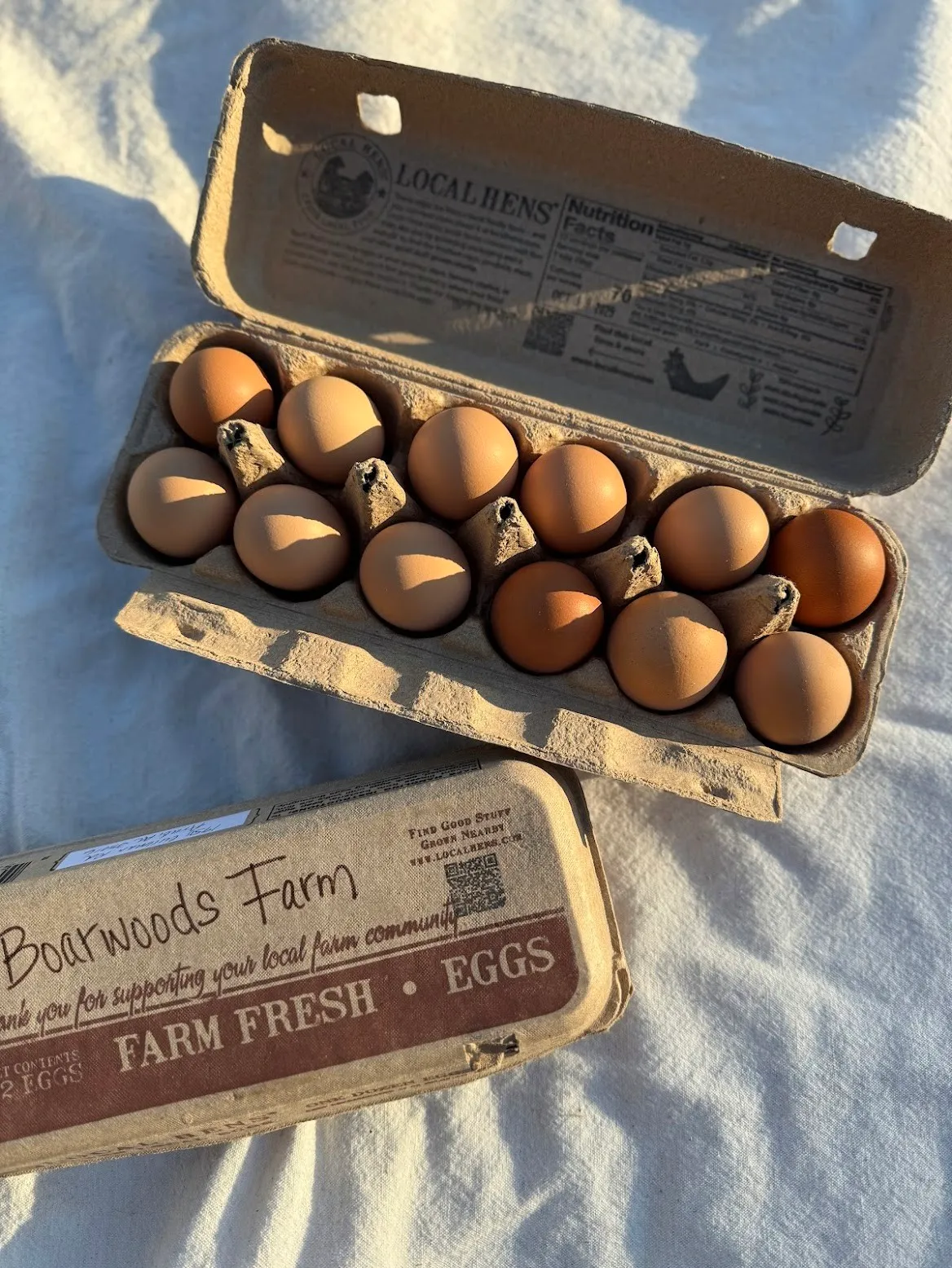 Farm eggs and dairy